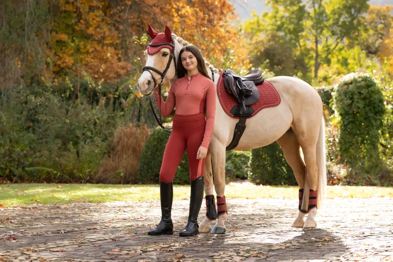 LeMieux Suede GP Saddle Pad in Russet-1