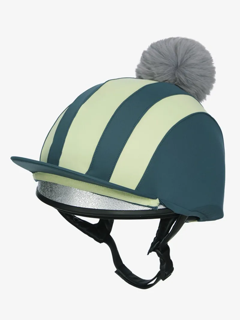 LeMieux Tempo Pom Hat Silk in Jungle-1