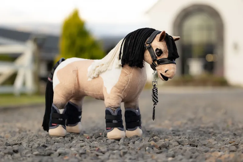 LeMieux Toy Pony Leather Headcollar Set in Black-2