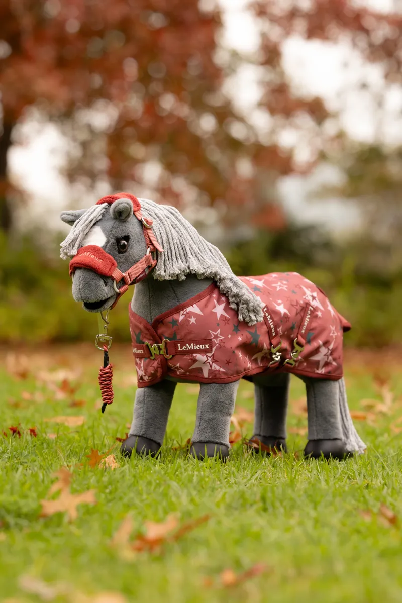 LeMieux Toy Pony Printed Turnout Rug in Spiced Earth-3