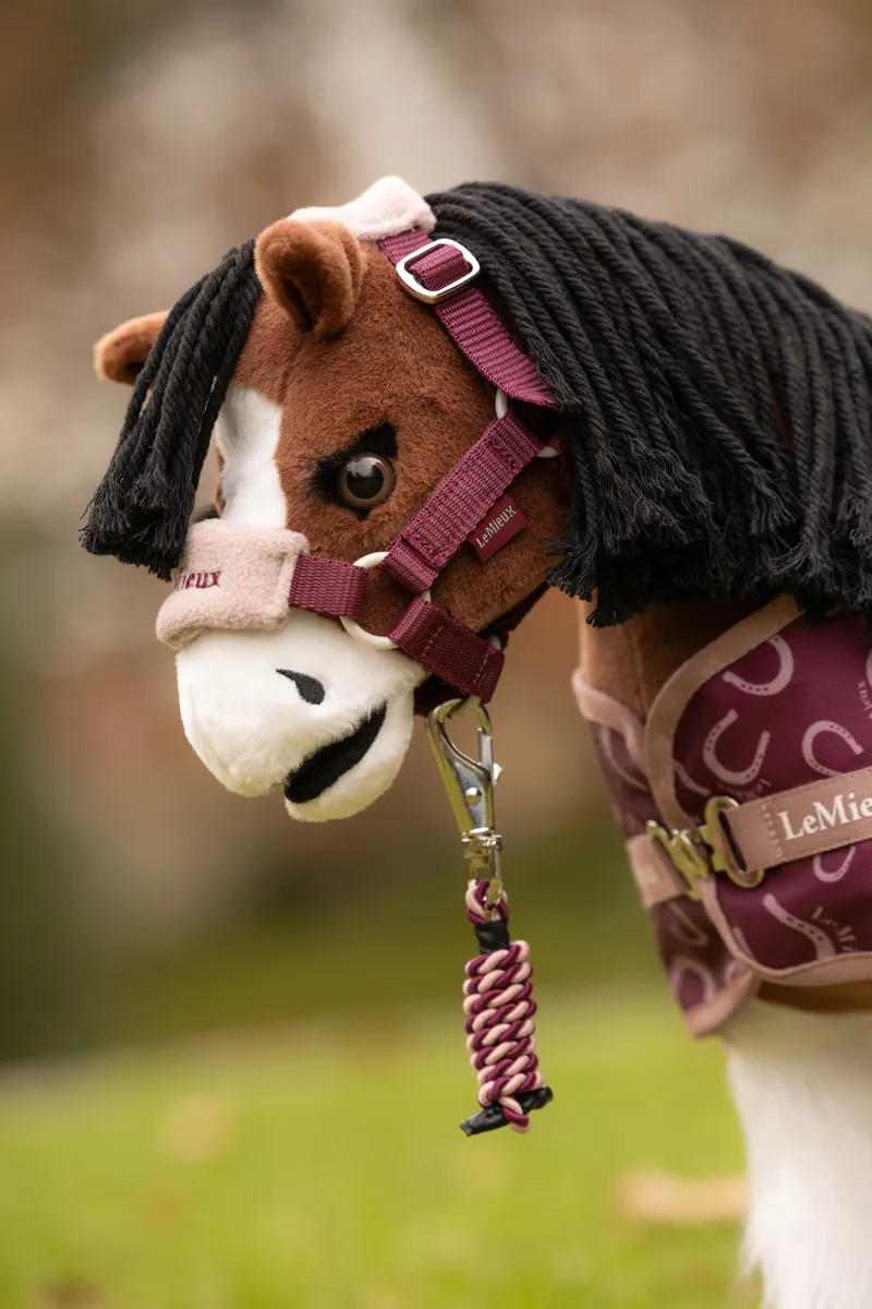 LeMieux Toy Pony Vogue Headcollar and Leadrope Set in Blackberry-1