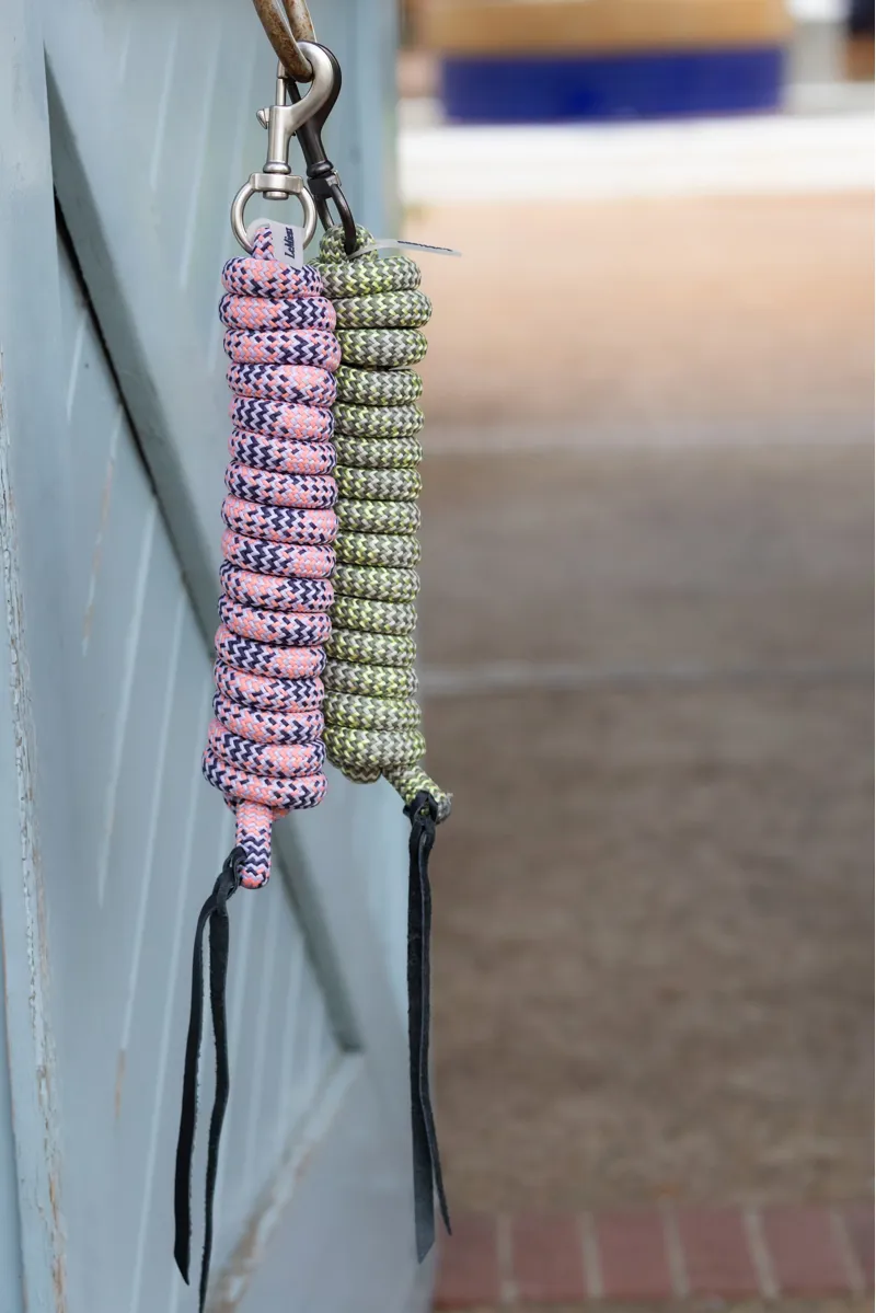 LeMieux Training Leadrope in Juniper Lilac and Peach-1