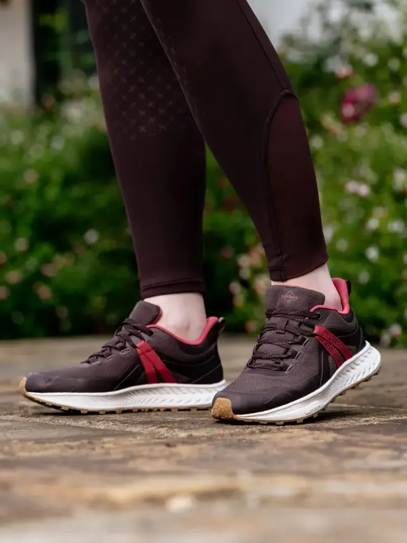 LeMieux Trax Viva Waterproof Trainer in Damson-5