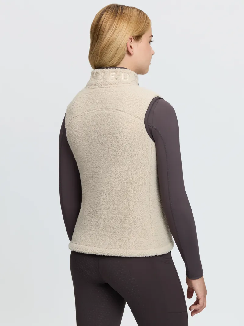 LeMieux Trinity Teddy Gilet Young Rider in Stone-3