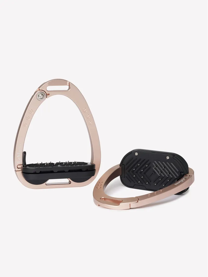 LeMieux Vector Balance Stirrups in Rose Gold