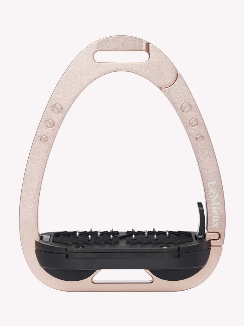 LeMieux Vector Balance Stirrups in Rose Gold-2