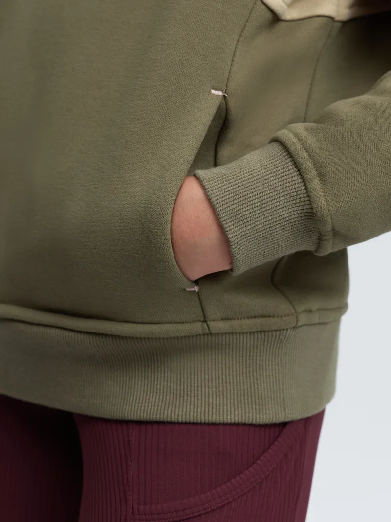 LeMieux Viola Quarter Zip Young Rider in Willow Green-3