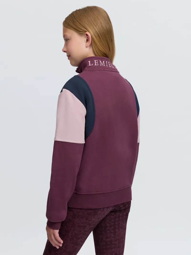 LeMieux Viola Quarter Zip Young Rider in Bramble-2