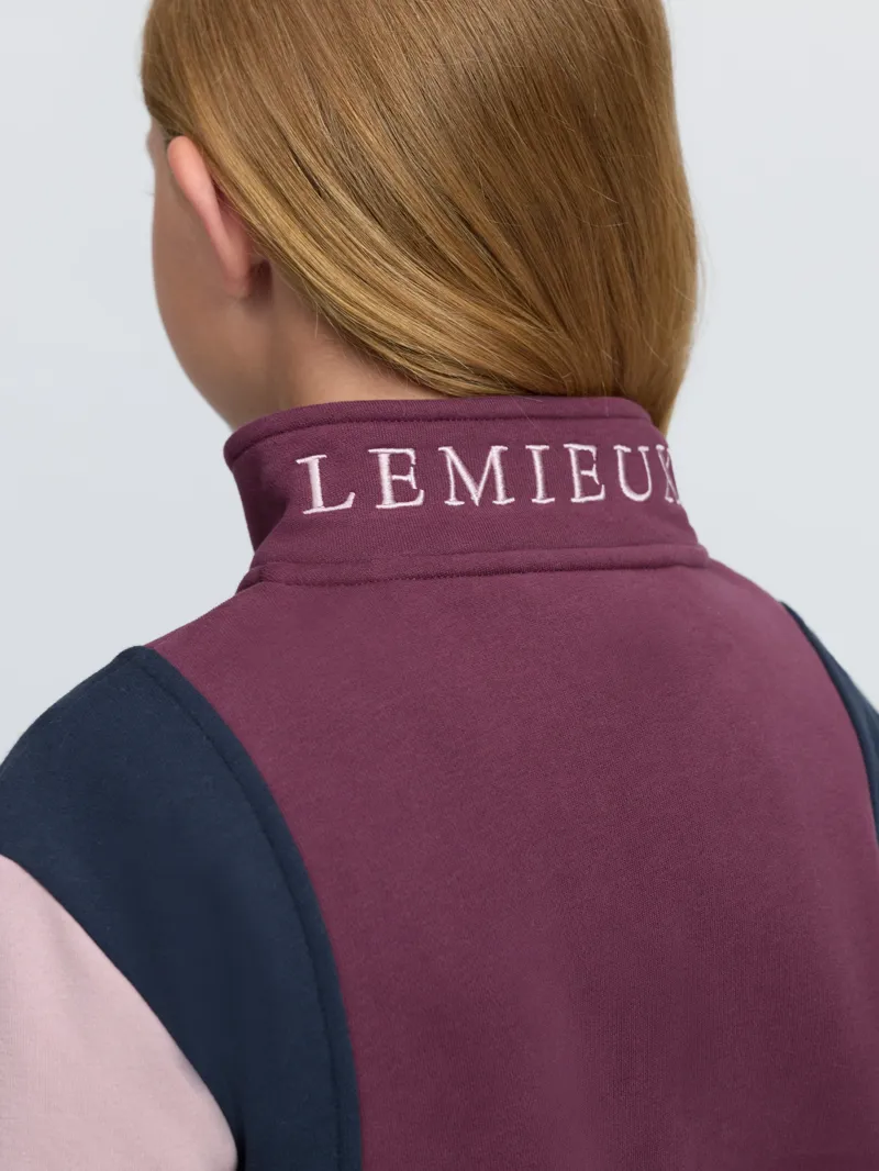 LeMieux Viola Quarter Zip Young Rider in Bramble-5