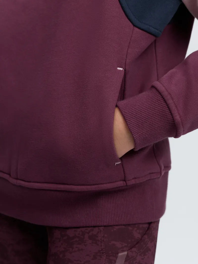 LeMieux Viola Quarter Zip Young Rider in Bramble-3