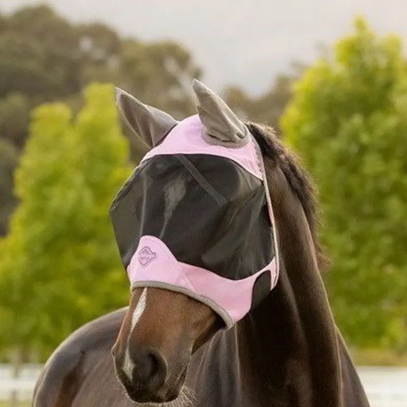 LeMieux Visor-Tek Half Fly Mask - Fondant