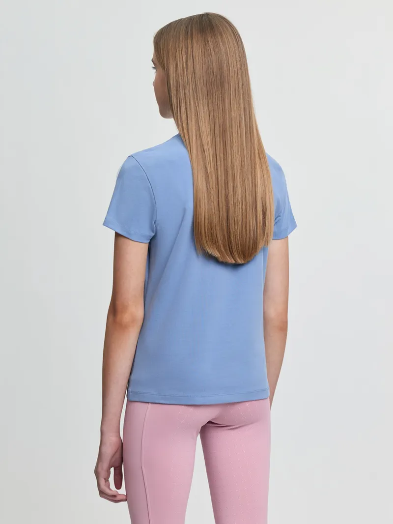 LeMieux Young Rider Arianna T-Shirt in Powder Blue-3