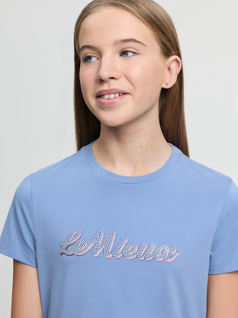 LeMieux Young Rider Arianna T-Shirt in Powder Blue-2
