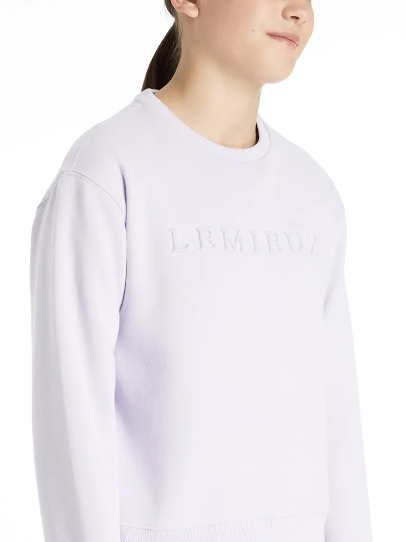 LeMieux Young Rider Carmen Crew Sweatshirt in Lilac-1