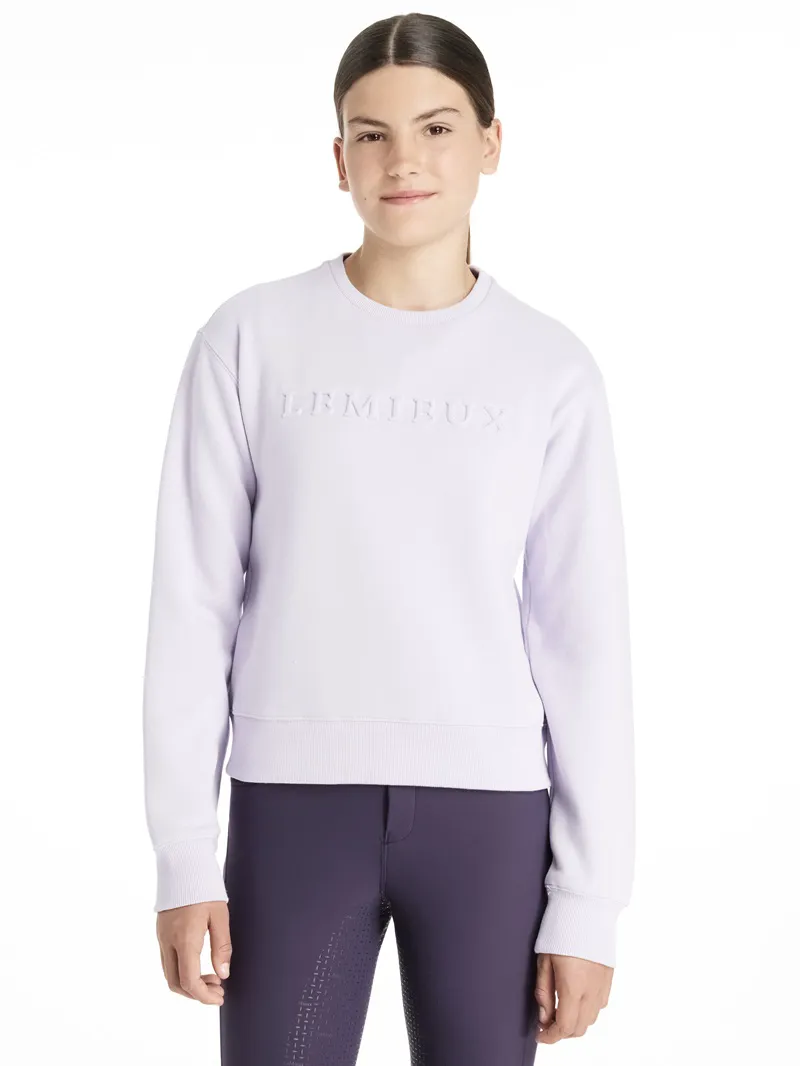 LeMieux Young Rider Carmen Crew Sweatshirt in Lilac