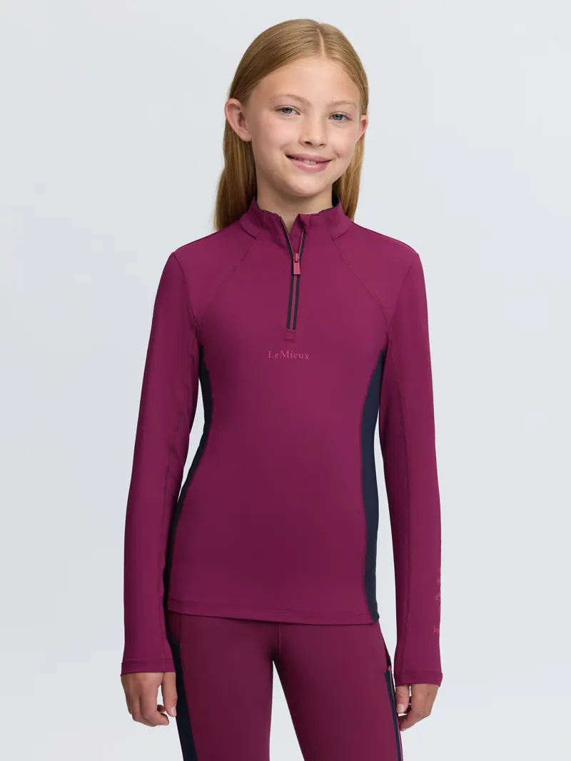 LeMieux Young Rider Classique Base Layer in Blackberry