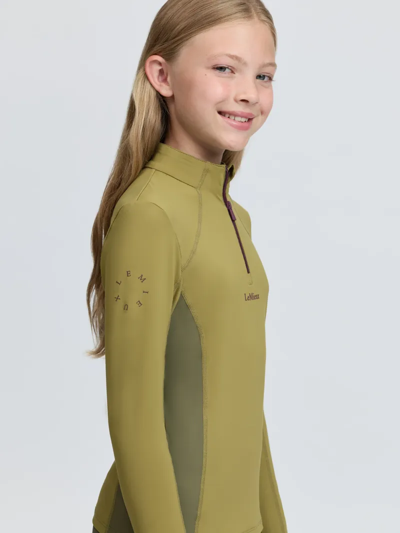 LeMieux Young Rider Classique Base Layer in Gooseberry-2