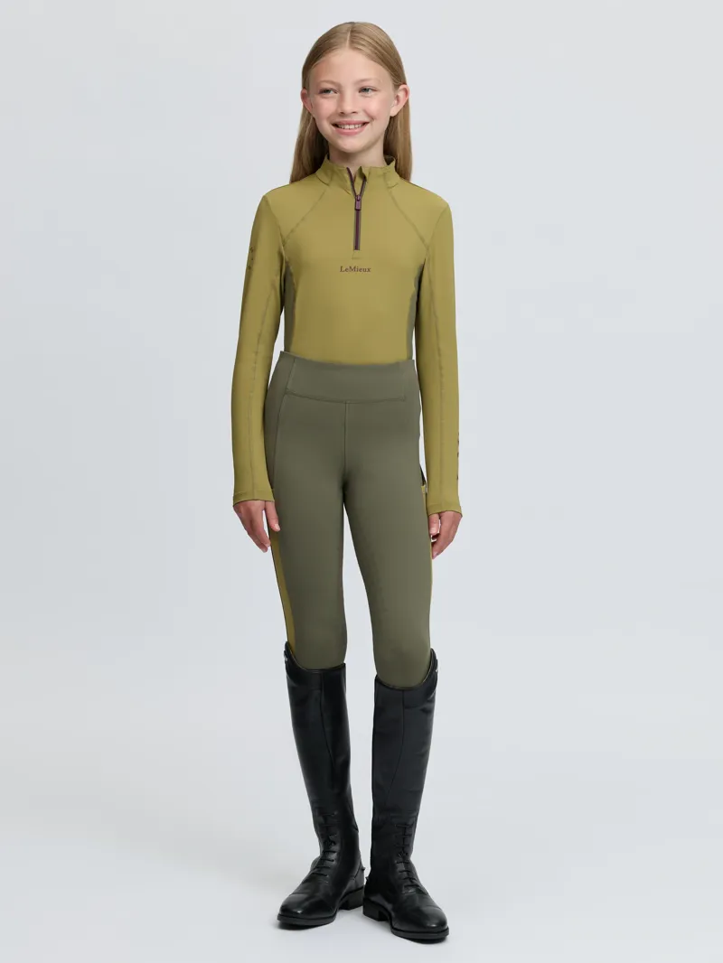 LeMieux Young Rider Classique Base Layer in Gooseberry-3