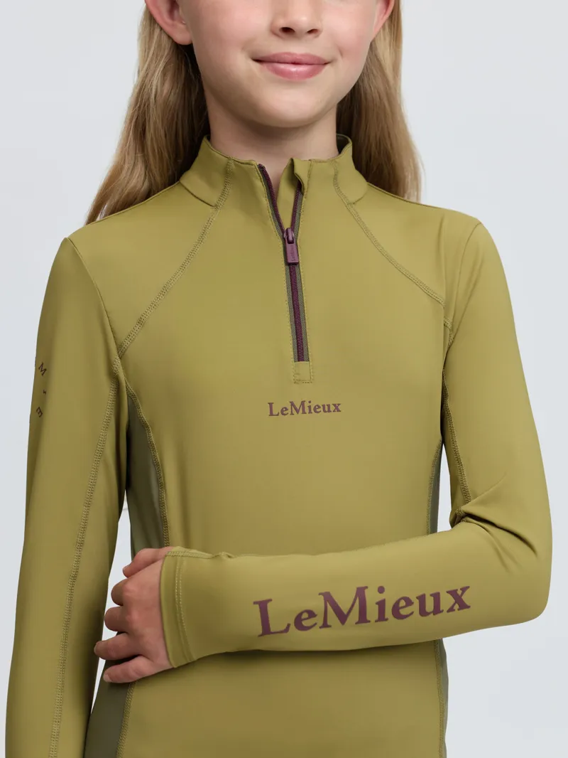 LeMieux Young Rider Classique Base Layer in Gooseberry-5