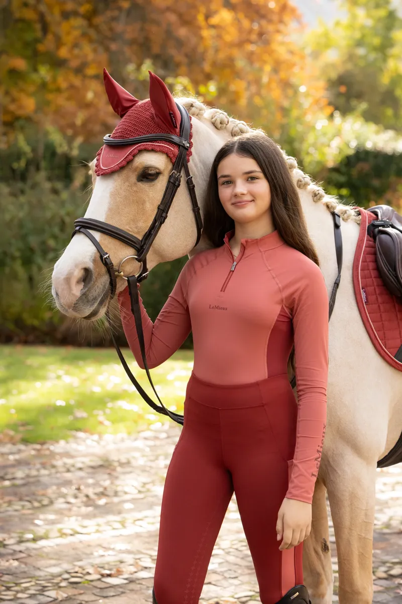 LeMieux Young Rider Classique Base Layer in Spiced Earth-3