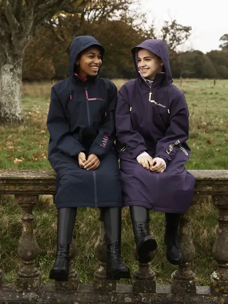 LeMieux Young Rider HydroShield Robe in Navy-4