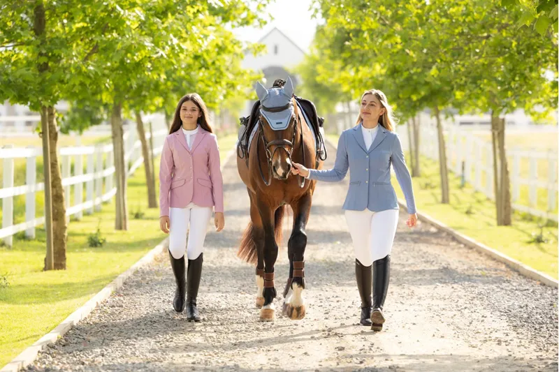 LeMieux Young Rider Kennedy Show Jacket in Powder Blue-4