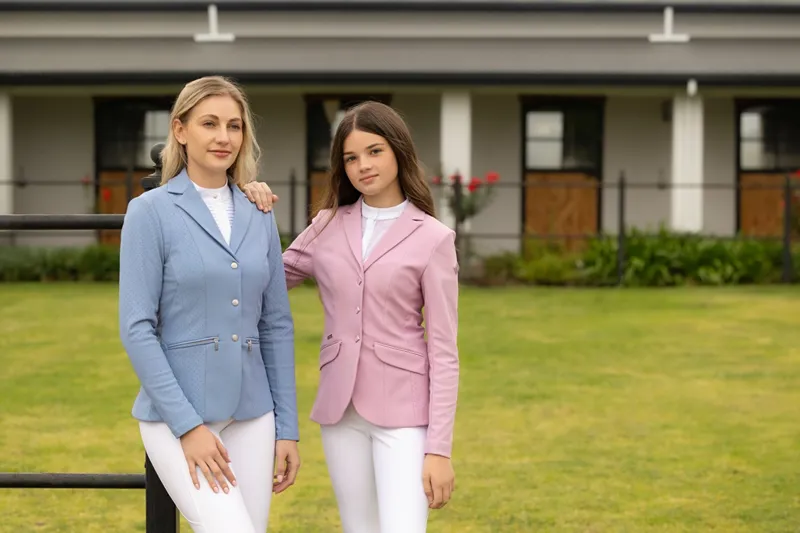 LeMieux Young Rider Kennedy Show Jacket in Powder Blue-3
