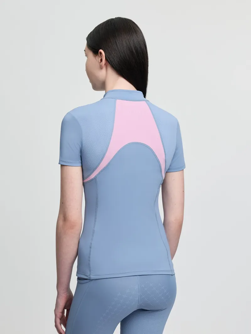 LeMieux Young Rider Mia Mesh Base Layer in Powder Blue-2