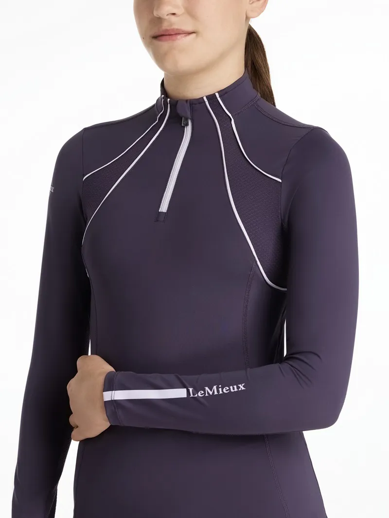 LeMieux Young Rider Mia Mesh Base Layer in Juniper-1