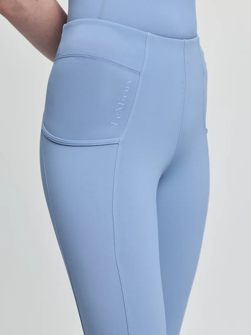 LeMieux Young Rider Orla Pull On Breech in Powder Blue-5