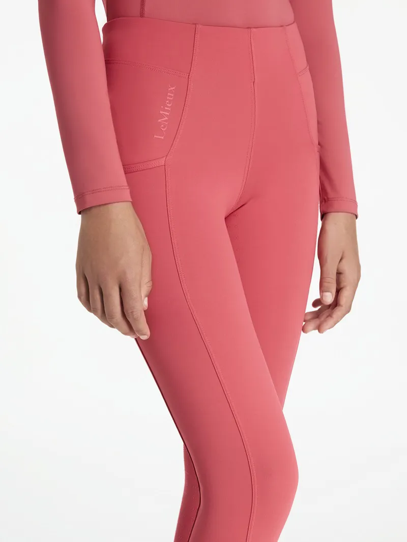 LeMieux Young Rider Orla Pull Ons in Cranberry-1