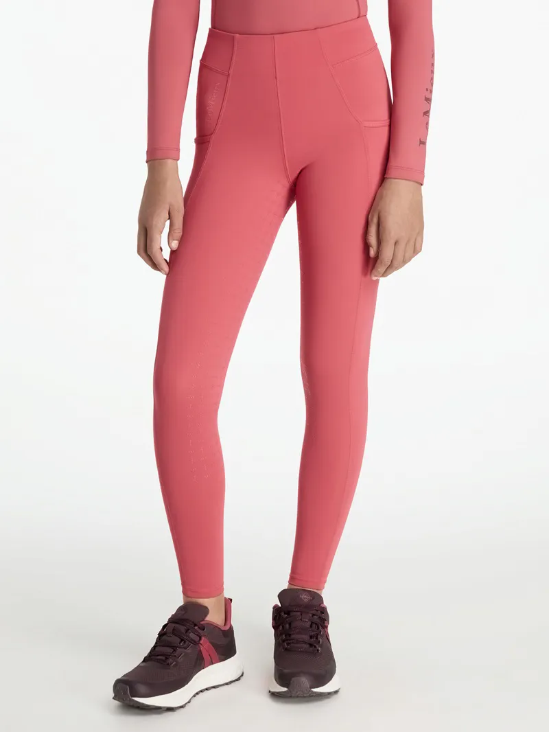 LeMieux Young Rider Orla Pull Ons in Cranberry