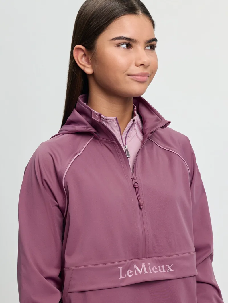 LeMieux Young Rider Paige Quarter Zip Waterproof Jacket in Mallow-5