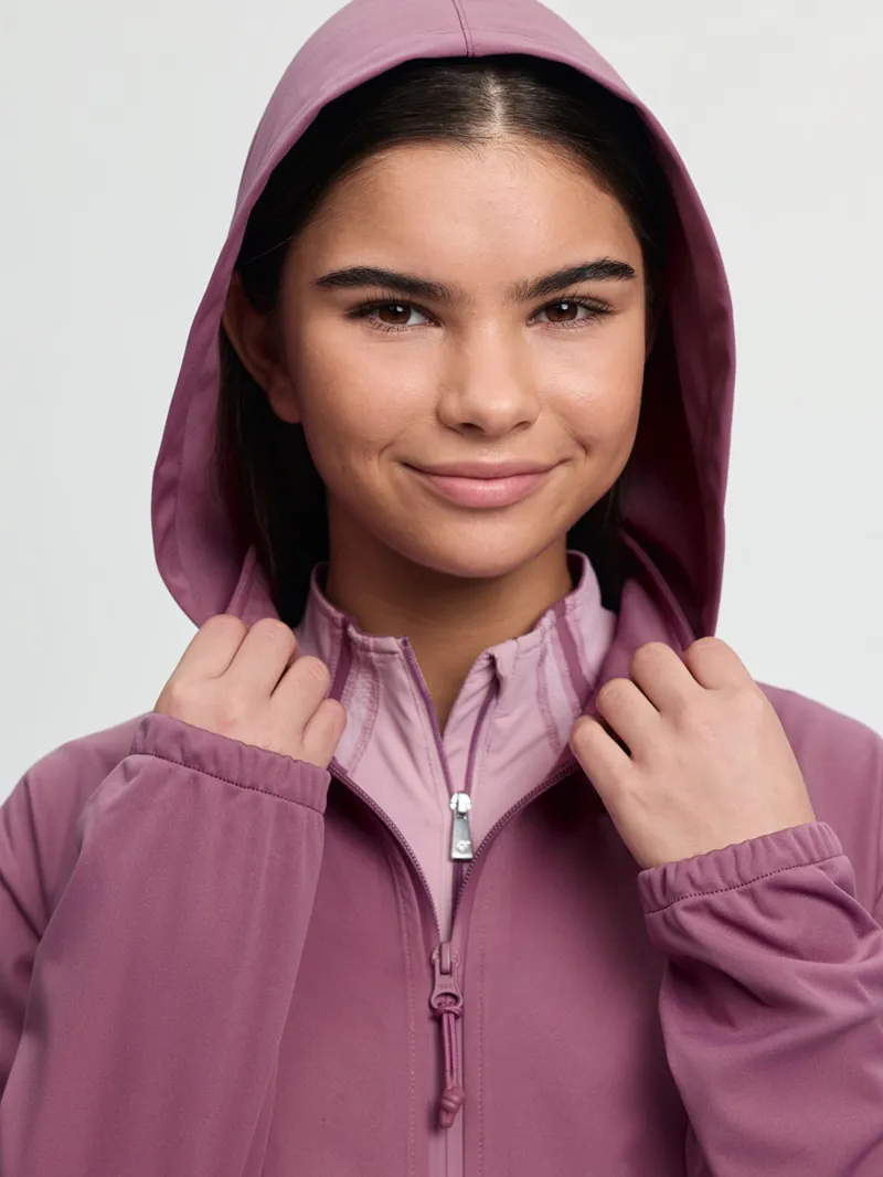 LeMieux Young Rider Paige Quarter Zip Waterproof Jacket in Mallow-8