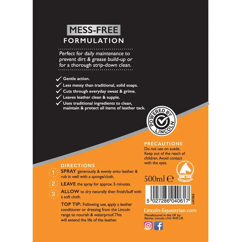 Lincoln Glycerine Spray Soap 500ml-1