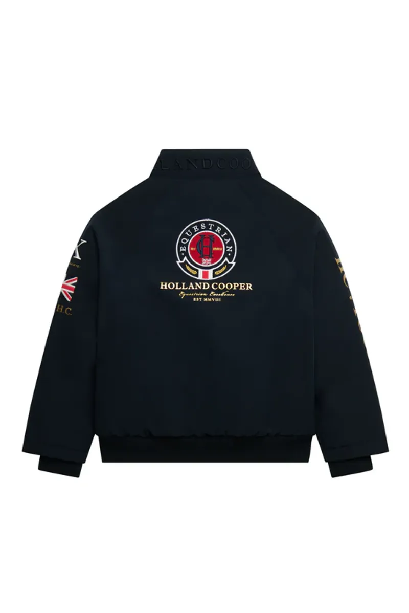 Holland Cooper Little Team HC Jacket Juniors in Ink Navy-4