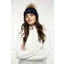 Holland Cooper Horsebit Bobble Hat in Ink Navy
