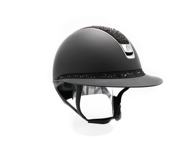 Samshield Miss Matt Black with Crystal Bloom Black