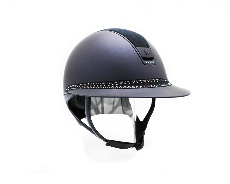 Samshield Miss 2.0 Matt Blue with Tiara Blue Holographic and 5 Blue Crystals