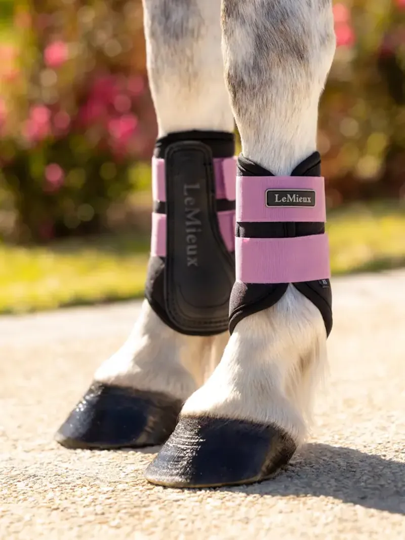 LeMieux Mini Air-Tek Grafter Brushing Boots in Mallow-1