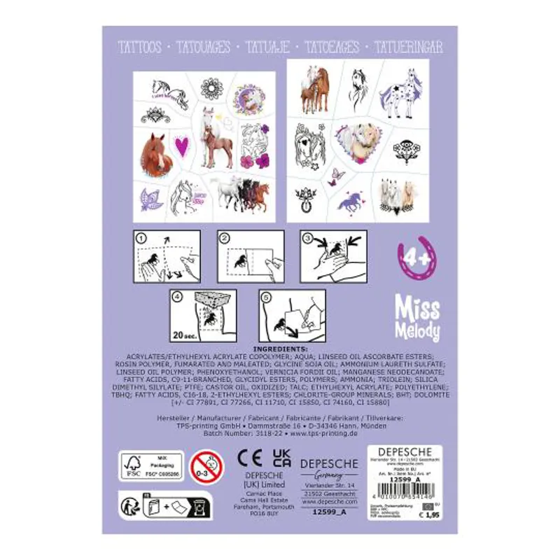 Miss Melody Tattoo Set-2