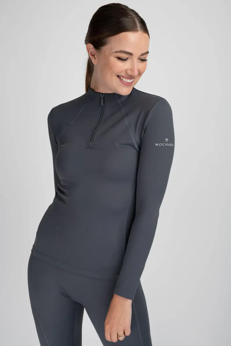 Mochara Technical Base Layer Recycled Ladies in Charcoal Grey