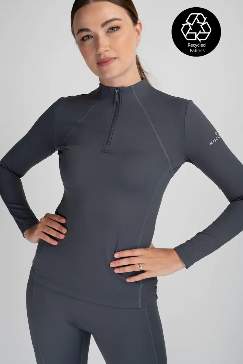 Mochara Technical Base Layer Recycled Ladies in Charcoal Grey-1