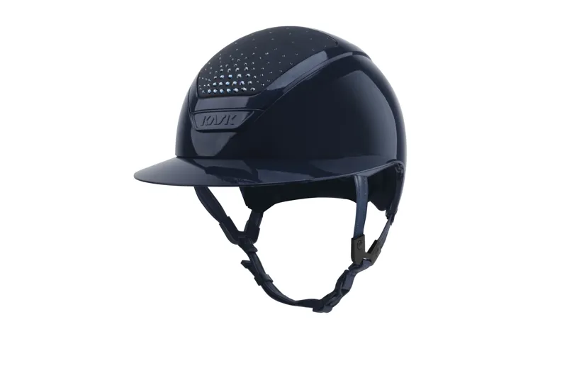 Kask Star Lady Riding Hat in Pure Shine Navy and Montana Passage