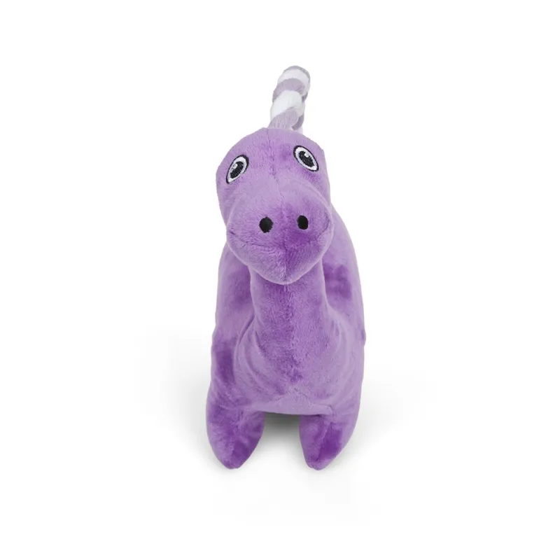 Petface Buddies Rope Handle Dinosaur Plush Dog Toy-4