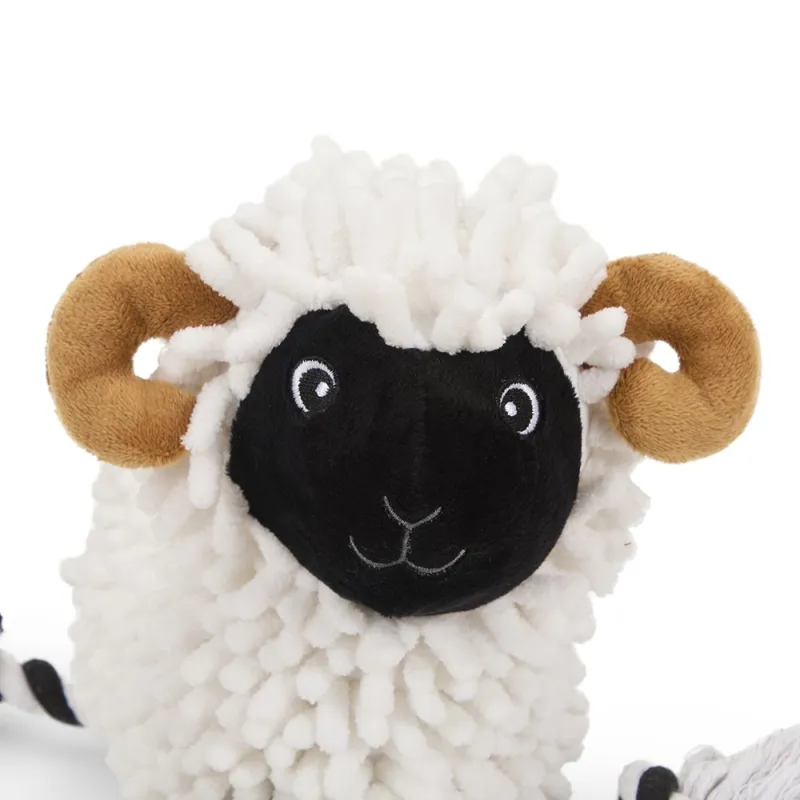 Petface Buddies Noodle Ram Plush Dog Toy-1