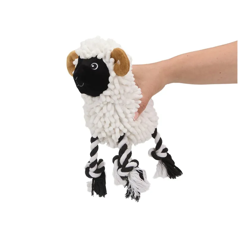 Petface Buddies Noodle Ram Plush Dog Toy-3