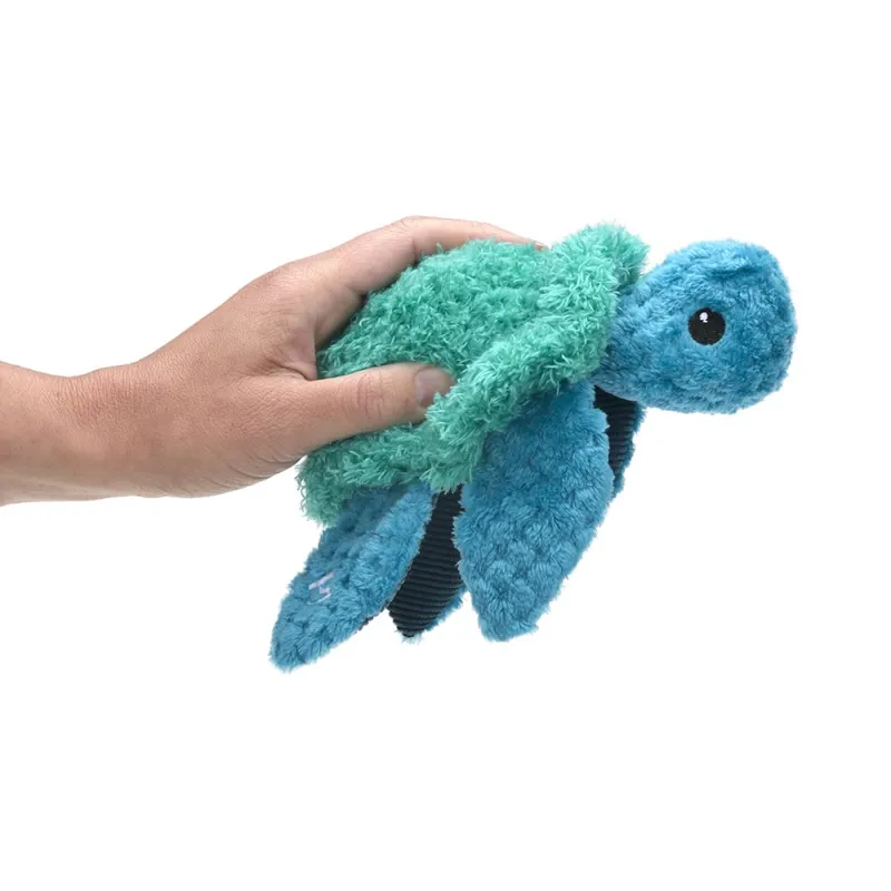 Little Petface Talulah Turtle Plush Dog Toy-7