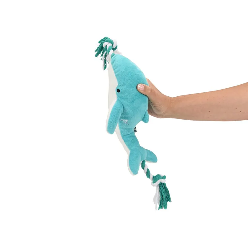 Petface Whale Plush and Rope Dog Toy-2