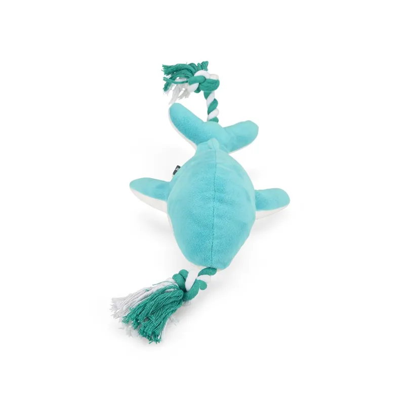 Petface Whale Plush and Rope Dog Toy-3